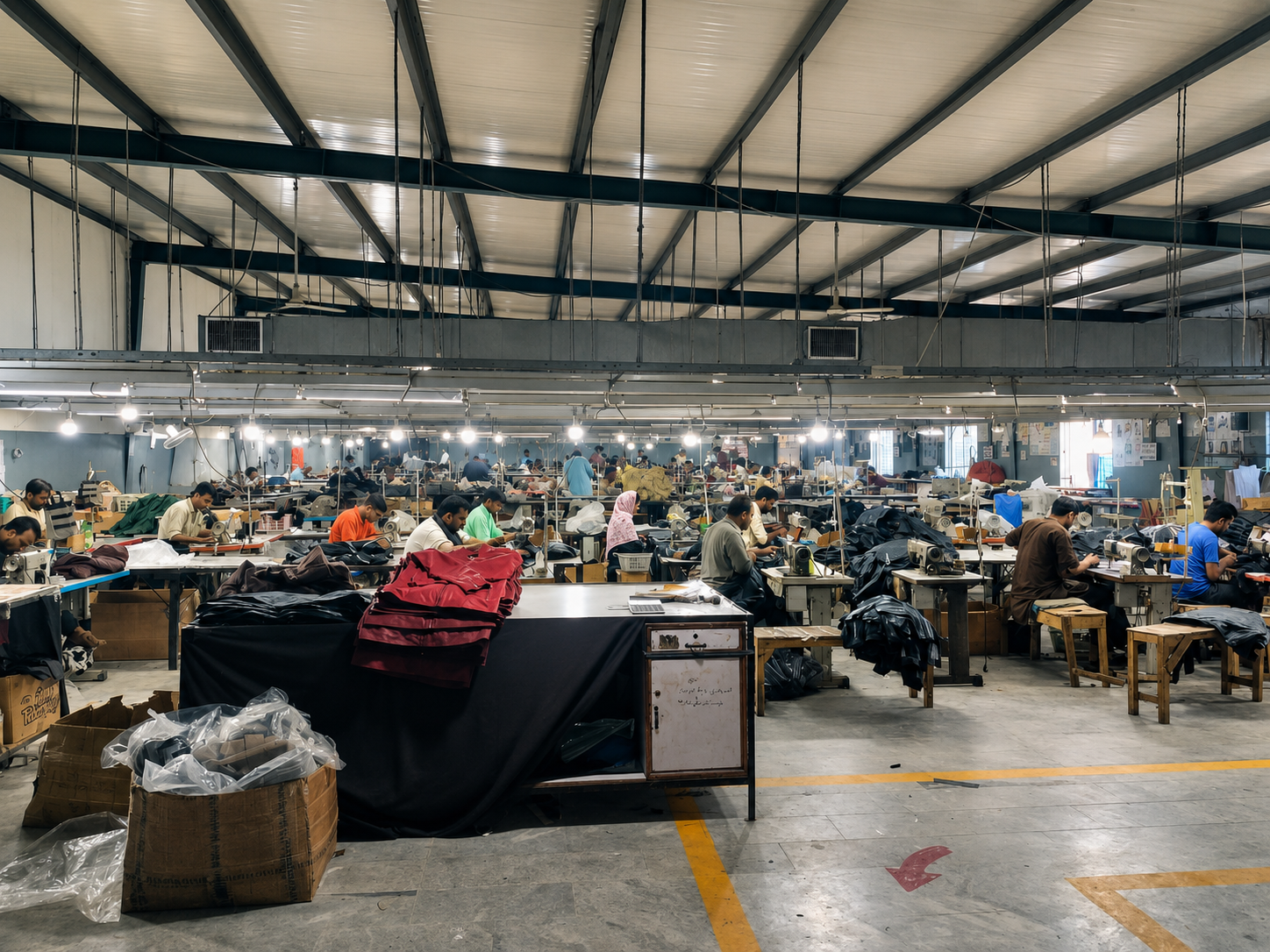 Production floor, wide view